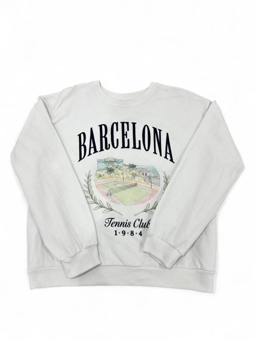 Hollister Tennis Club Oversized Crewneck